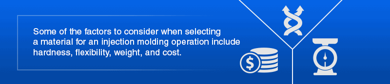 material selection injection molding