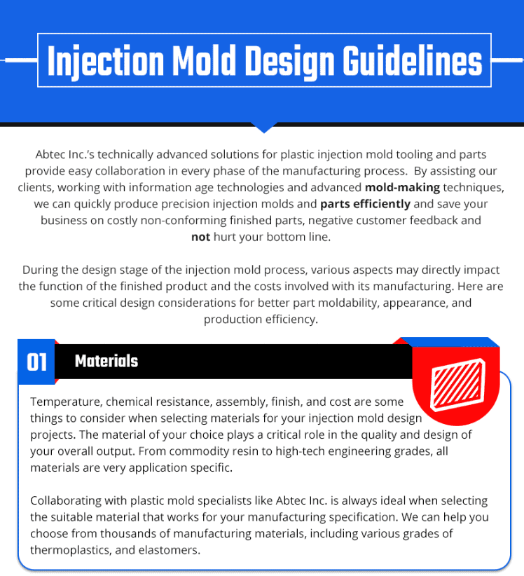 Injection Mold Guidelines